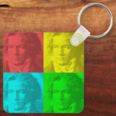 ベートーベンポートレートイン正方形 キーホルダー (裏面)