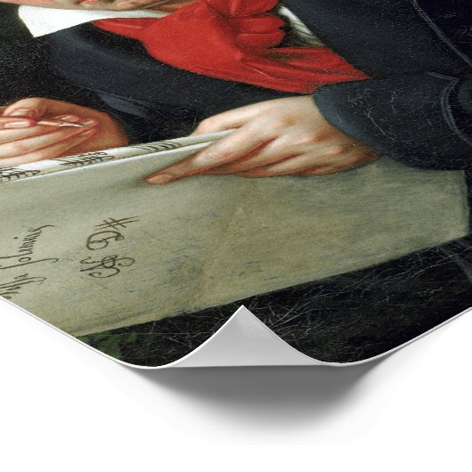 ベートーベンポートレートバイジョセフカールスティエラー ポスター (角)