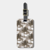 ベートーベンポートレートパターン ラゲッジタグ (正面縦)