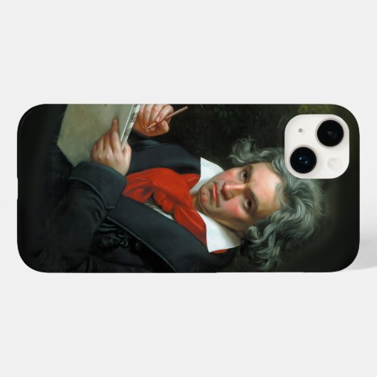 ベートーベンポートレートヴィンテージ Case-Mate iPhoneケース (裏面 (横))