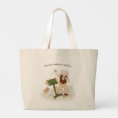 ベートーベン指揮者「練習は完璧を維持する」 ラージトートバッグ (裏面)