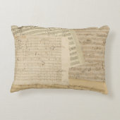 ベートーベン音楽原稿メドレー アクセントクッション (裏面)