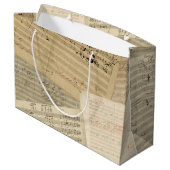 ベートーベン音楽原稿メドレー ラージペーパーバッグ (裏面アングル)