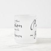 ベートーベン音楽情熱の引用文 フロストグラスマグカップ (中央)