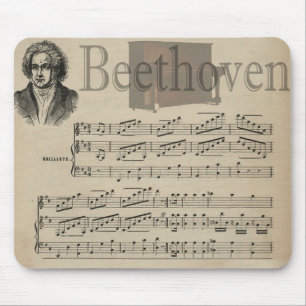 ベートーベン音楽愛好者のためのクラシックな音楽ギフト マウスパッド