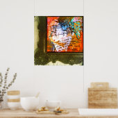 ベートーベン額縁付き ポスター (キッチン)