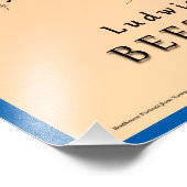 ベートーベン顔ザミュージック フォトプリント            (角)