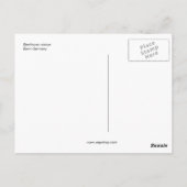 ベートーベン(フル)ドイツの銅像 ポストカード (裏面)