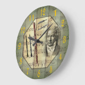 ベートーベン～交響楽団～ウッドウィンド楽器～ ラージ壁時計 (傾斜)