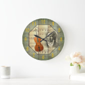 ベートーベン〜交響楽団〜チェロ〜  ラージ壁時計 (ホーム)