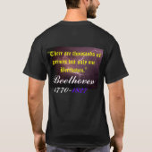 ベートーベン Tシャツ (裏面)