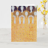 ベートーヴェンフリーズ(詳細)、グスタフクリムト カード (黄色い花)