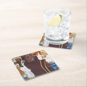 ベートーヴェンフリーズ(詳細),グスタフクリムト スクエアペーパーコースター (インサイチュ)