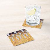 ベートーヴェンフリーズ(詳細)、グスタフクリムト スクエアペーパーコースター (インサイチュ)