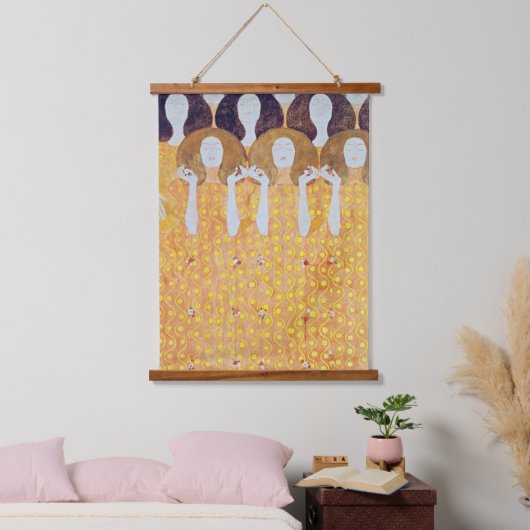 ベートーヴェンフリーズ(詳細)、グスタフクリムト 吊り下げ型タペストリー (寝室)