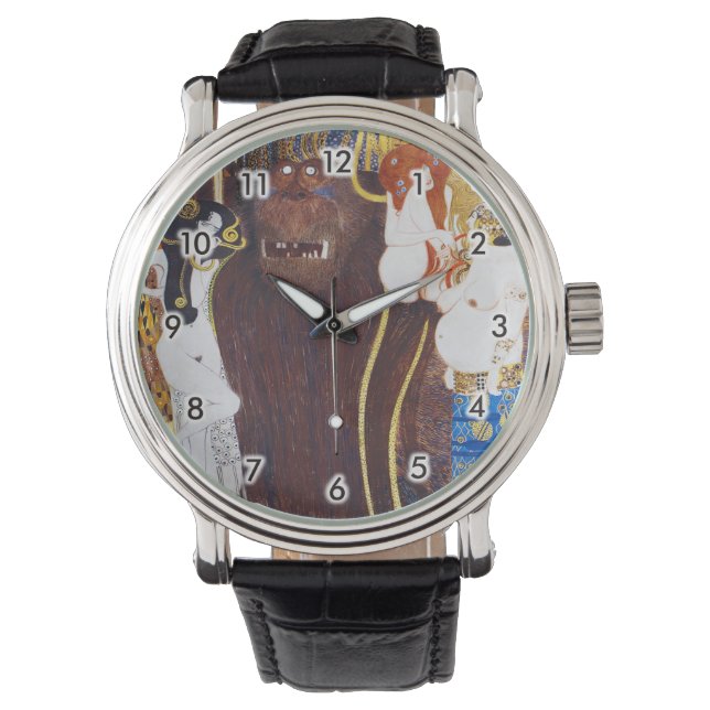 ベートーヴェンフリーズ(詳細)，グスタフクリムト 腕時計 (正面)
