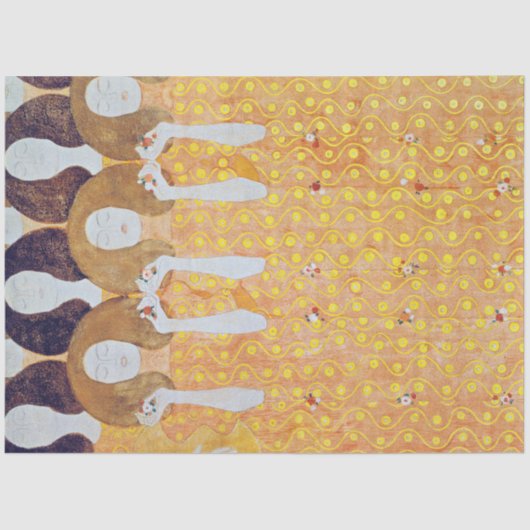 ベートーヴェンフリーズ(詳細)、グスタフクリムト 薄葉紙 (正面)