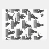 ベートーヴェンマーラーチャイコフスキークラシカルクリスマス ラッピングペーパーシート (正面3)