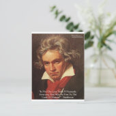 ベートーヴェン「天国の」愛引用文ギフト&ティー ポストカード (スタンド正面)