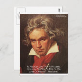ベートーヴェン「天国の」愛引用文ギフト&ティー ポストカード (正面/裏面)