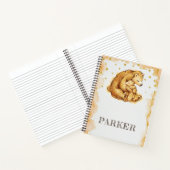 ベーパーソナライズされたムの水彩 ノートブック (内部)