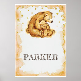 ベーパーソナライズされたムの水色 ポスター