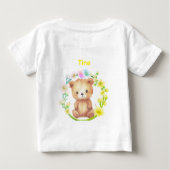 ベーパーソナライズされたム ベビーTシャツ (裏面)