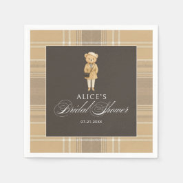 ベーフェミニンベージュブライダルシャワー スタンダードカクテルナプキン
