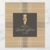 ベーフェミニンベージュブライダルシャワー ワインラベル (シングルラベル)