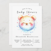 ベーモダンユニークビー・シャワー 招待状 (正面/裏面)