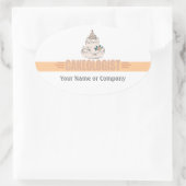 ベーユーモアのあるカー 楕円形シール (バッグ)