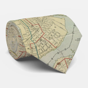 ベーヨンNJ (1912年)のヴィンテージの地図 ネクタイ