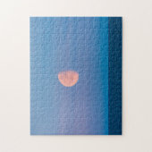 ベーリング海の上の月 |ロシア極東 ジグソーパズル (縦)