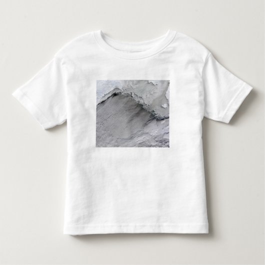 ベーリング海の海氷と雲の通り トドラーTシャツ (正面)