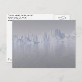 ベーリング海峡:氷壁 ポストカード (正面/裏面)