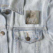 ベールで覆われた女の子(大理石) 缶バッジ (インサイチュ)