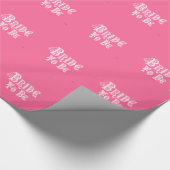 ベールと白いタイプのファンシー花嫁 ラッピングペーパー (角)