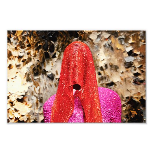 ベールに包まれたミステリー遊はっきりした:色と質感のA フォトプリント (正面)