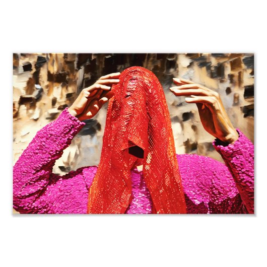 ベールに包まれた謎 フォトプリント            (正面)