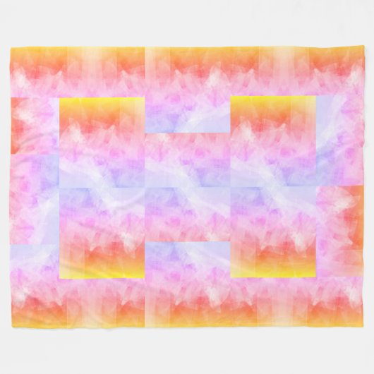 ベールのタイル張り毛布 フリースブランケット (正面(横))