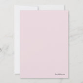 ベールのブライダルシャワーの招待状のスタイリッシュな花嫁 招待状 (裏面)