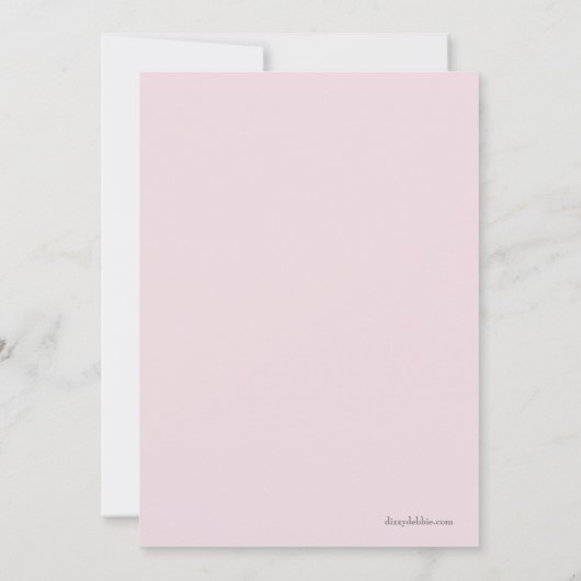 ベールのブライダルシャワーの招待状のスタイリッシュな花嫁 招待状 (裏面)