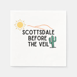 ベールの前のスコッツデール スタンダードカクテルナプキン