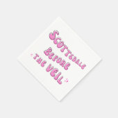 ベールの前のスコッツデール スタンダードカクテルナプキン (角)