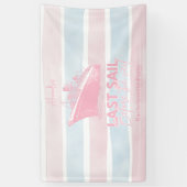 ベールの前のピンク色の最終セイルバチェロレッテ 横断幕 (縦)