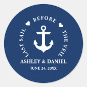 ベールの前の最後の航海の航海 ラウンドシール (正面)