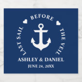 ベールの前の最後の航海の航海 リキュールボトルラベル (シングルラベル)