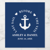 ベールの前の最後の航海の航海 ワインラベル (シングルラベル)