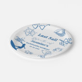 ベールの前の沿岸の最終セイルバチェロレッテ ペーパープレート (アングル)