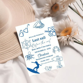 ベールの前の沿岸の最終セイルバチェロレッテ 招待状